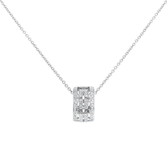 [ROYAL]PARENTESI NECKLACE SILVER DIAMOND