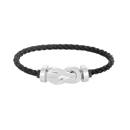 [LUXE]CHANCE GROSSES 8-STELLIGES ARMBAND MIT SCHNALLE OHNE DIAMANT SILBER