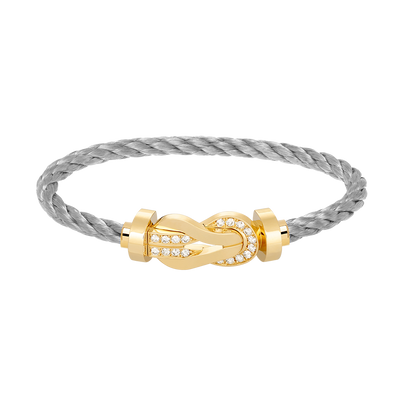 [LUXE]CHANCE GROSSES 8-STELLIGES SCHNALLE HALBDIAMANTARMBAND GOLD