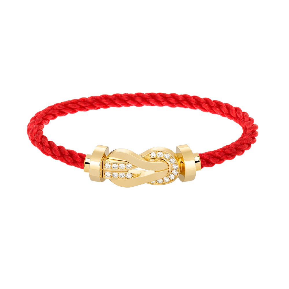 [LUXE]CHANCE GROSSES 8-STELLIGES SCHNALLE HALBDIAMANTARMBAND GOLD