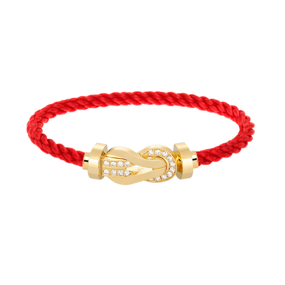 [LUXE]CHANCE GROSSES 8-STELLIGES SCHNALLE HALBDIAMANTARMBAND GOLD