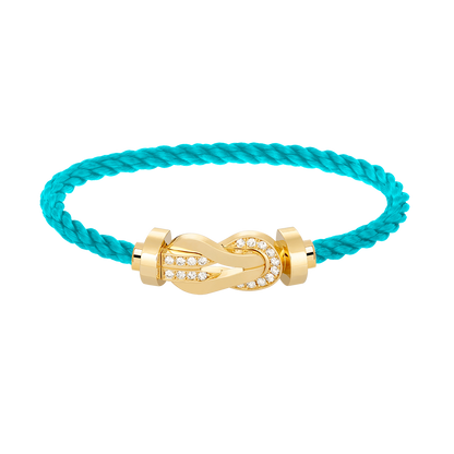 [LUXE]CHANCE GROSSES 8-STELLIGES SCHNALLE HALBDIAMANTARMBAND GOLD