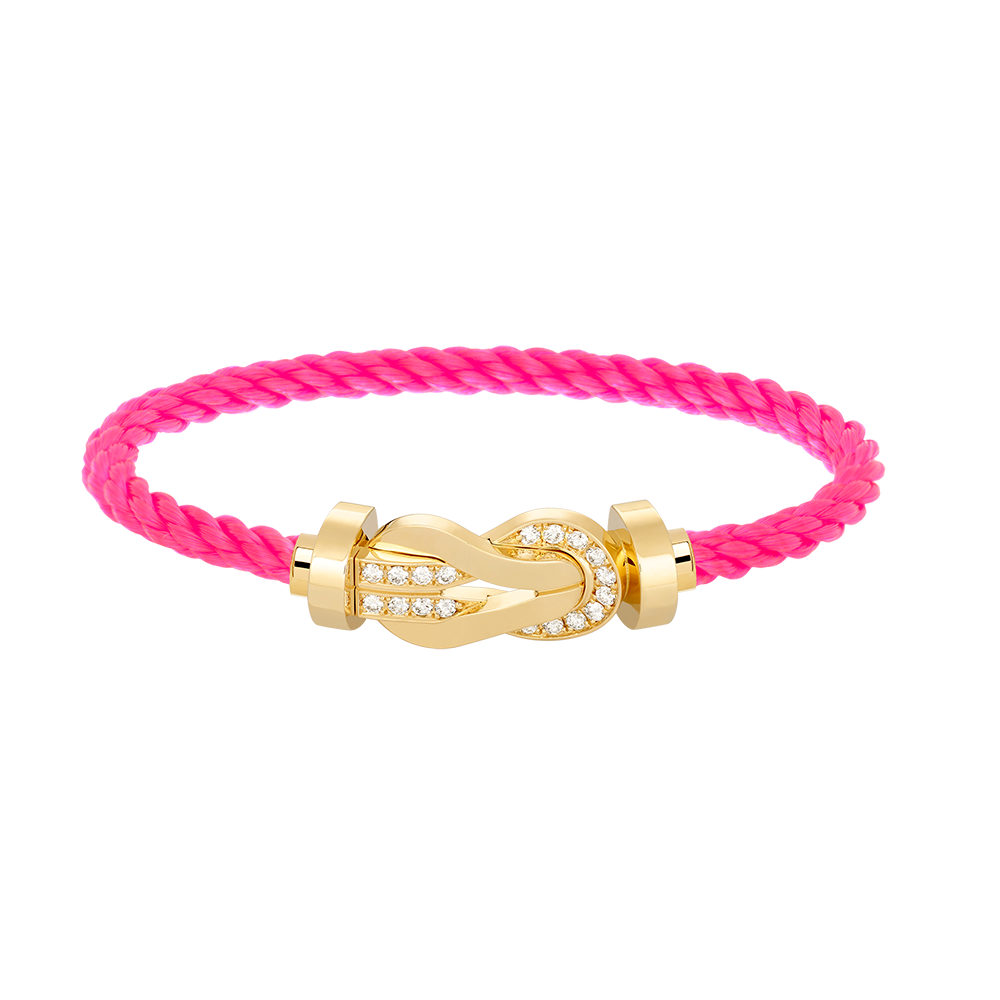 [LUXE]CHANCE GROSSES 8-STELLIGES SCHNALLE HALBDIAMANTARMBAND GOLD