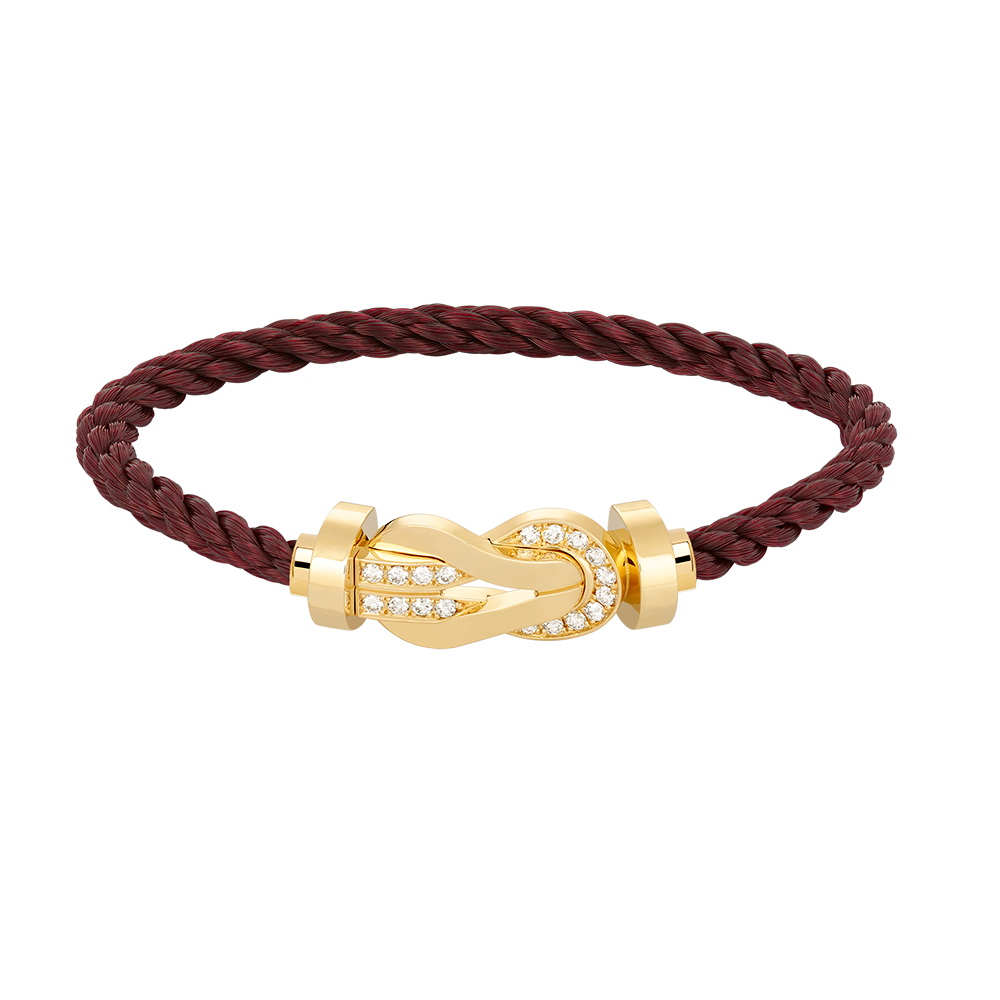 [LUXE]CHANCE GROSSES 8-STELLIGES SCHNALLE HALBDIAMANTARMBAND GOLD