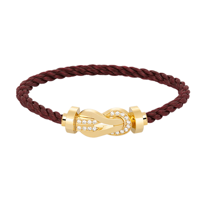 [LUXE]CHANCE GROSSES 8-STELLIGES SCHNALLE HALBDIAMANTARMBAND GOLD