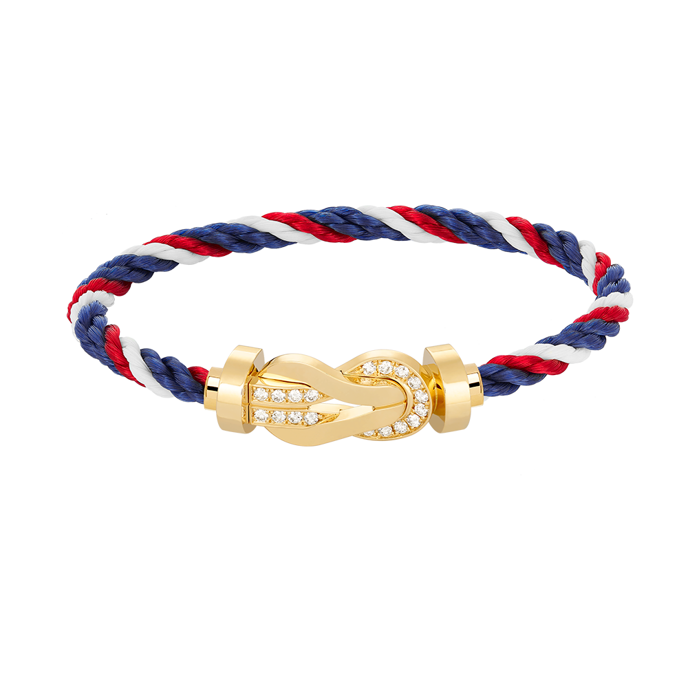 [LUXE]CHANCE GROSSES 8-STELLIGES SCHNALLE HALBDIAMANTARMBAND GOLD