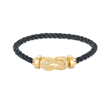 [LUXE]CHANCE GROSSES 8-STELLIGES SCHNALLE HALBDIAMANTARMBAND GOLD