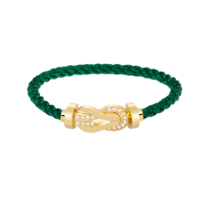 [LUXE]CHANCE GROSSES 8-STELLIGES SCHNALLE HALBDIAMANTARMBAND GOLD