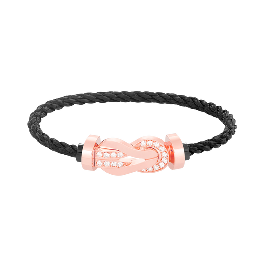 [LUXE]CHANCE GROSSES 8-STELLIGES HALBDIAMANTARMBAND ROSÉGOLD