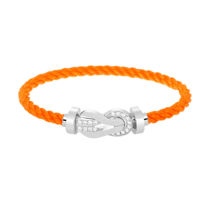 [LUXE]CHANCE GROSSES 8-STELLIGES SCHNALLE HALBDIAMANTARMBAND SILBER