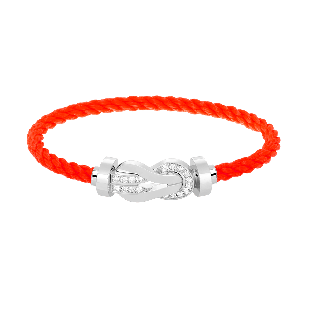 [LUXE]CHANCE GROSSES 8-STELLIGES SCHNALLE HALBDIAMANTARMBAND SILBER