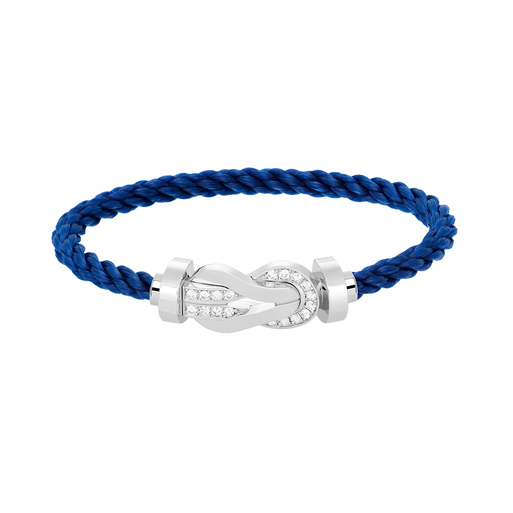 [LUXE]CHANCE GROSSES 8-STELLIGES SCHNALLE HALBDIAMANTARMBAND SILBER