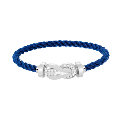 [LUXE]CHANCE GROSSES 8-STELLIGES SCHNALLE HALBDIAMANTARMBAND SILBER