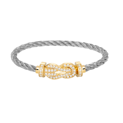 [LUXE]CHANCE GROSSES 8-STELLIGES SCHNALLE VOLLDIAMANTARMBAND GOLD