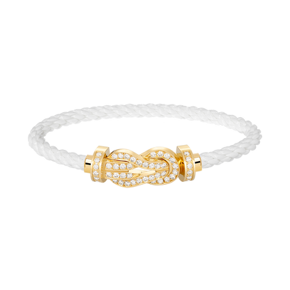 [LUXE]CHANCE GROSSES 8-STELLIGES SCHNALLE VOLLDIAMANTARMBAND GOLD