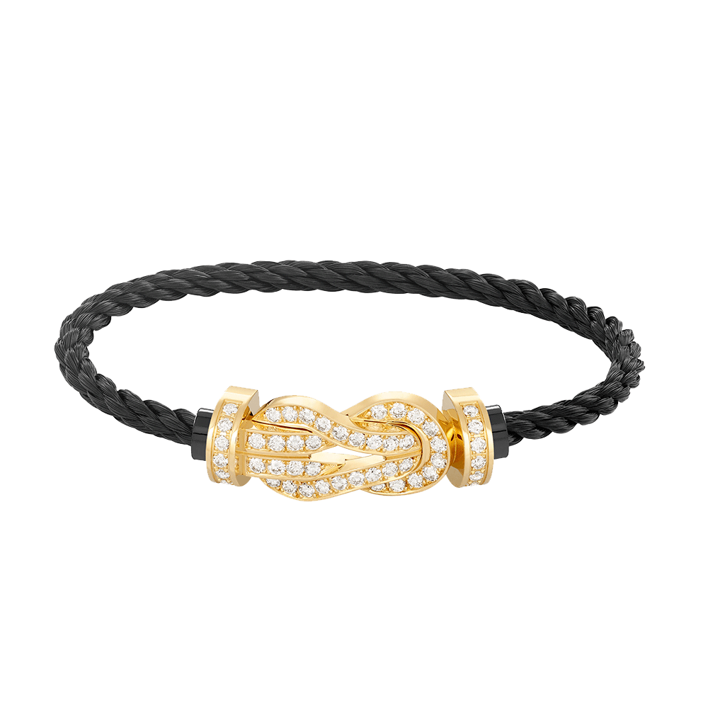 [LUXE]CHANCE GROSSES 8-STELLIGES SCHNALLE VOLLDIAMANTARMBAND GOLD