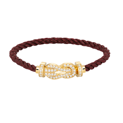 [ROYAL]CHANCE LARGE 8 FIGURE BUCKLE FULLDIAMOND BRACELET GOLD