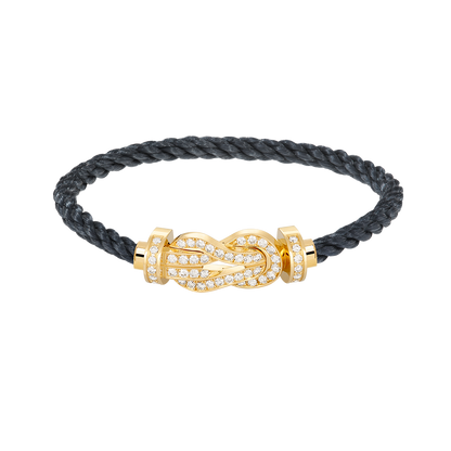 [LUXE]CHANCE GROSSES 8-STELLIGES SCHNALLE VOLLDIAMANTARMBAND GOLD