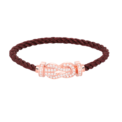 [ROYAL]CHANCE LARGE 8 FIGURE BUCKLE FULL DIAMOND BRACELET ROSE GOLD