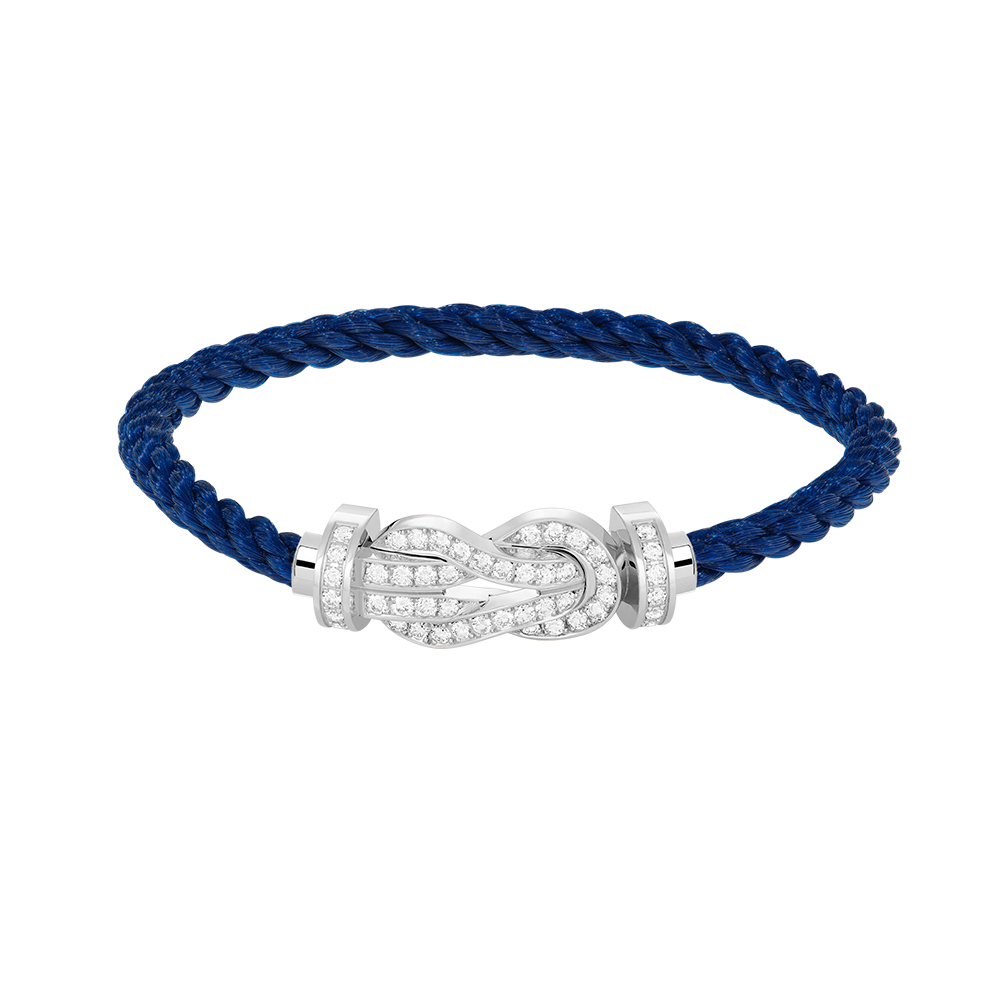 [LUXE]CHANCE GROSSES 8-FACH-ARMBAND MIT VOLLEN DIAMANTEN, SILBER