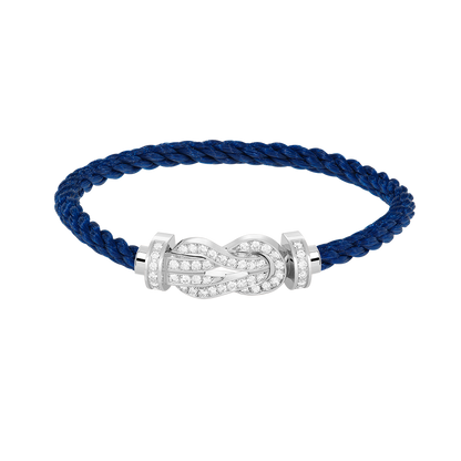 [LUXE]CHANCE GROSSES 8-FACH-ARMBAND MIT VOLLEN DIAMANTEN, SILBER