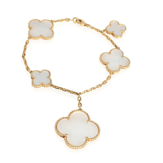 [ROYAL]MAGIC CLOVER MOP GOLD BRACELET 5 MOTIFS