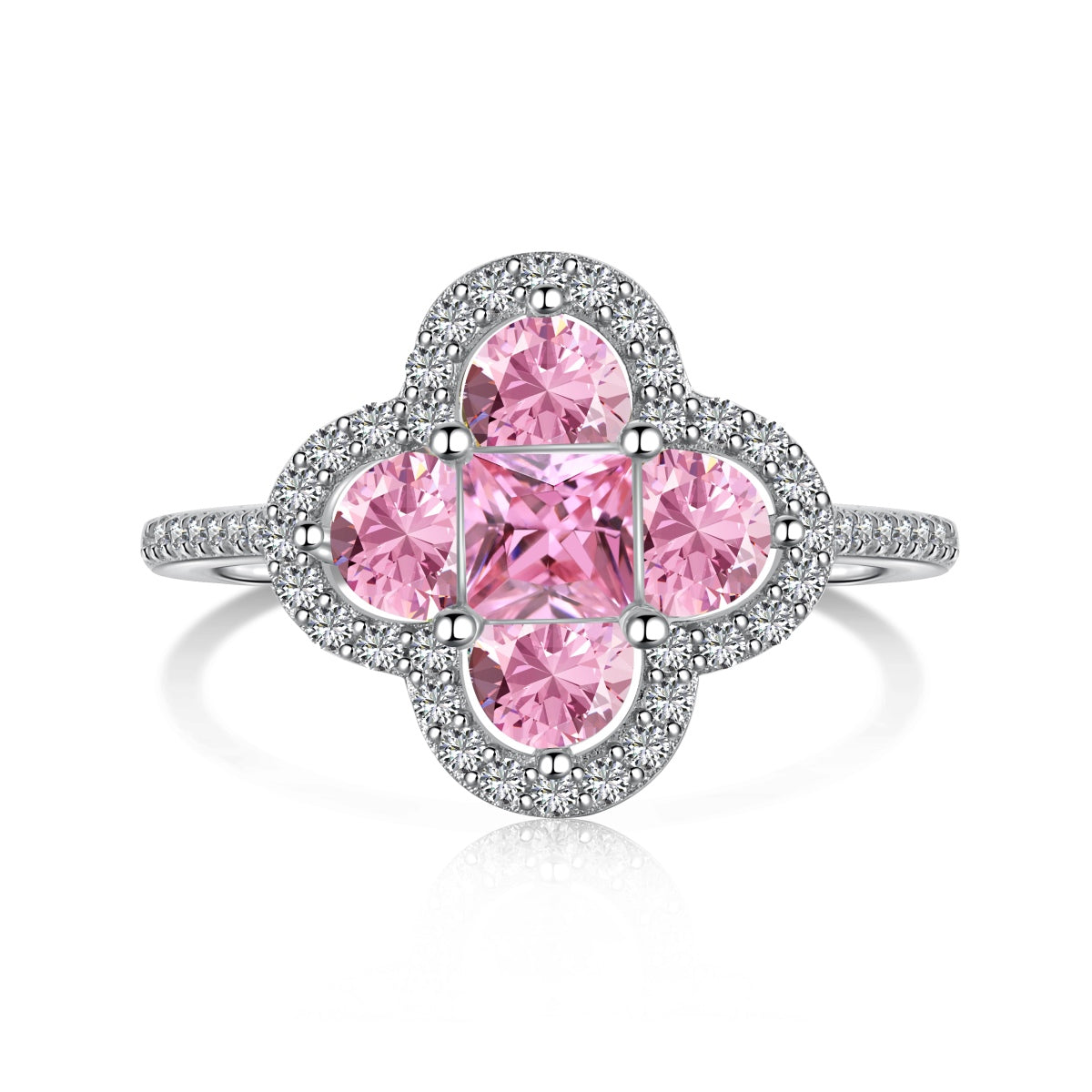 [ROYAL]Luxurious Eternity Flower Shape Banquet Ring