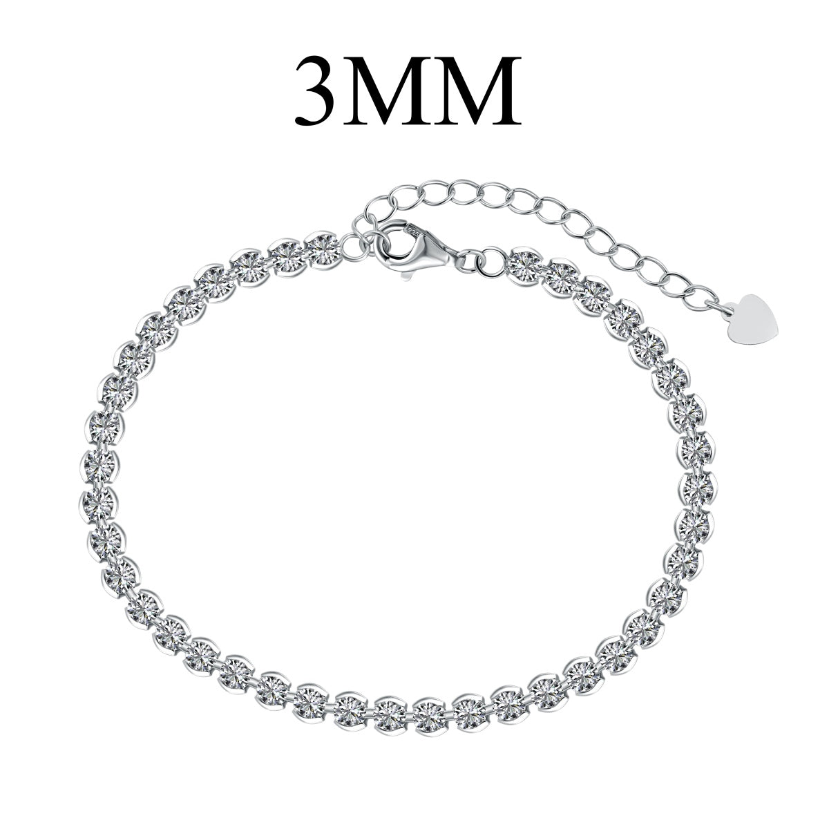 [ROYAL]Ornate  Sparkling Round Cut Daily Bracelet