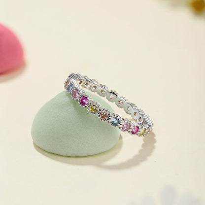 [ROYAL]Exquisite Colorful Round Cut Party Ring