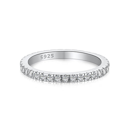 [ROYAL]Delicate Sparkling Round Cut Daily Ring