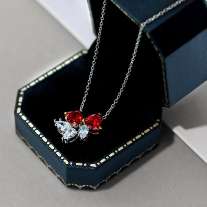 [ROYAL]Dainty Red Heart Necklace