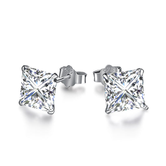 [ROYAL]Ornate Square Shape Earrings