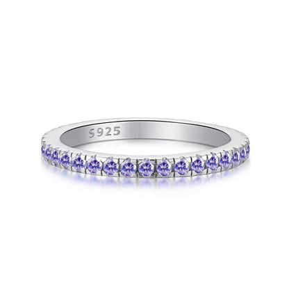 [ROYAL]Delicate Sparkling Round Cut Daily Ring