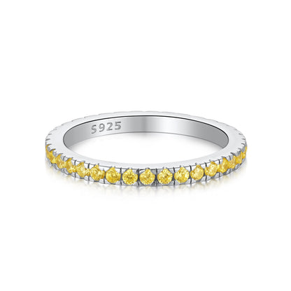 [ROYAL]Delicate Sparkling Round Cut Daily Ring