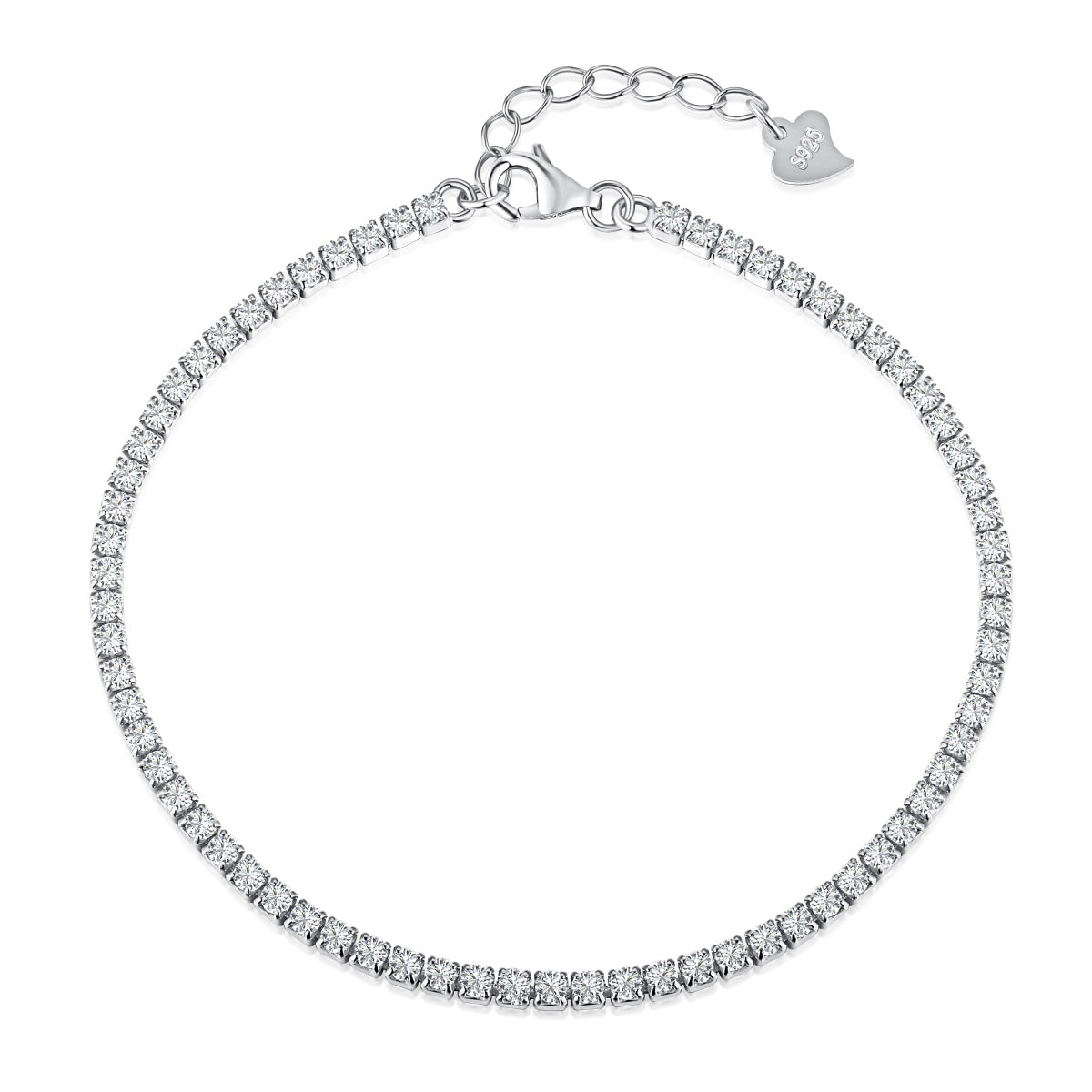 [ROYAL]Radiant Shinning Princess Cut Tennis Bracelet