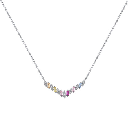 [ROYAL]Dazzling Rainbow Necklace