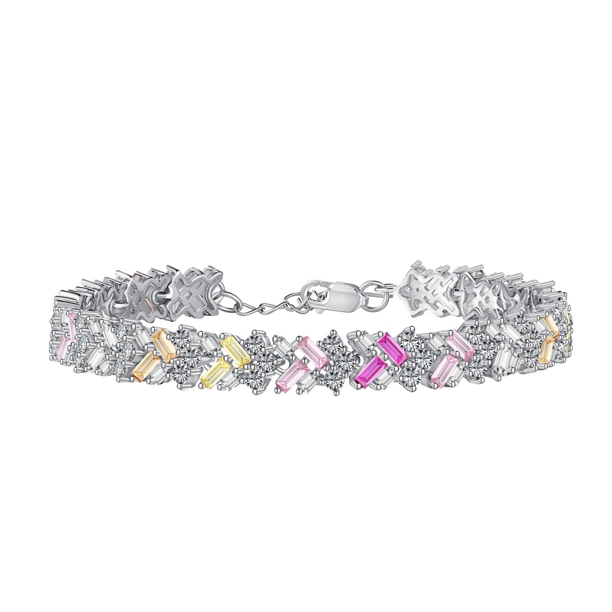 [ROYAL]Dazzling Unique Multi Shape Daily Bracelet