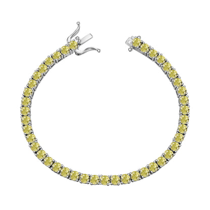 [ROYAL]Ornate Dazzling Round Cut Tennis Bracelet