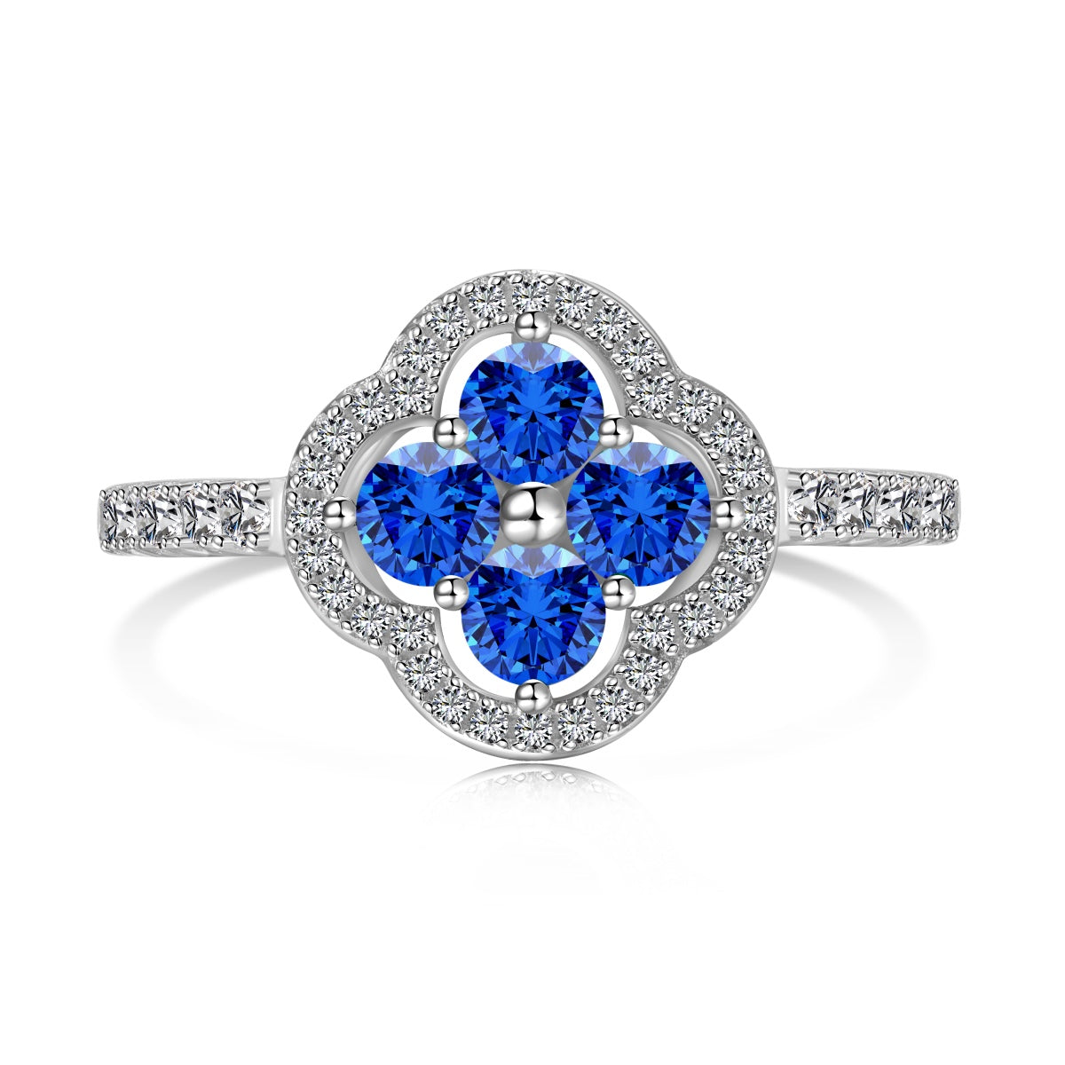 [ROYAL]Four Leaf Clover Flower Design Ring