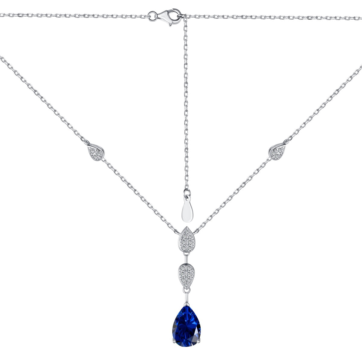 [ROYAL]Dazzling Pear Cut Necklace