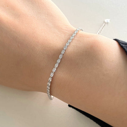 [LUXE]Elegantes Smaragdschliff-Tagesarmband