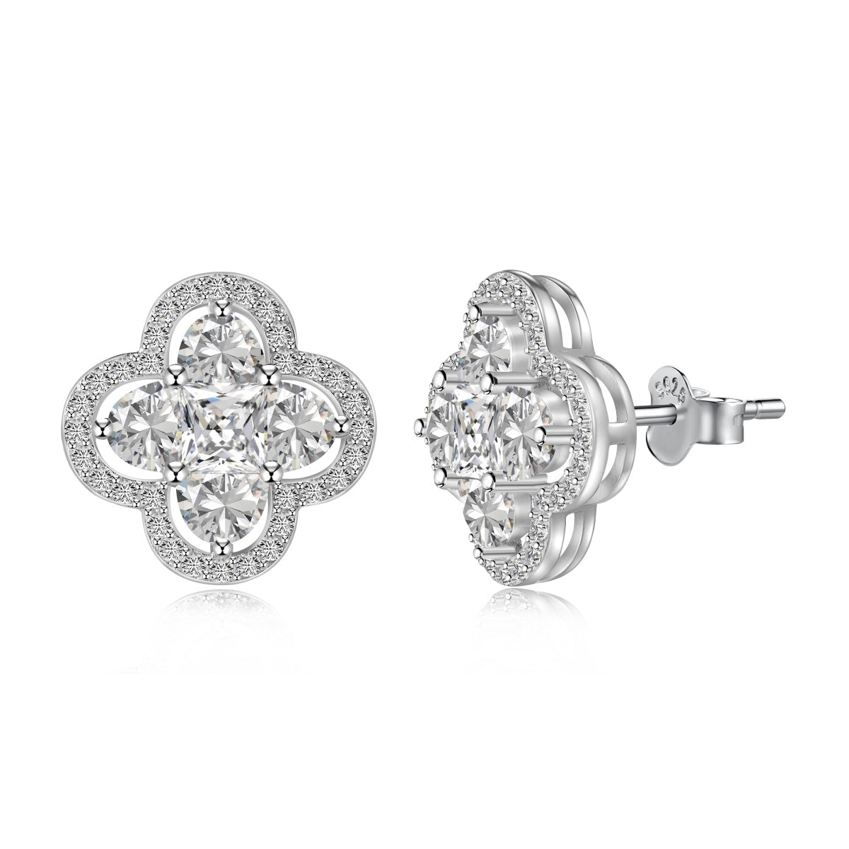 [ROYAL]Lucky Four-Leaf Clover Exquisite Earrings