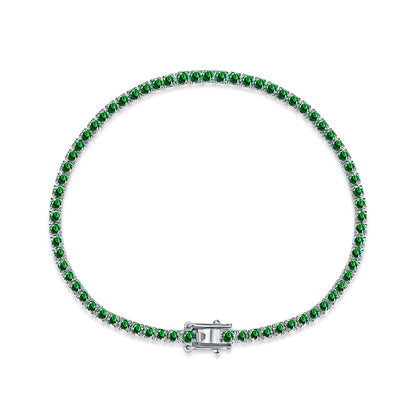 [ROYAL]Dazzling Colorful Round Cut Daily Bracelet