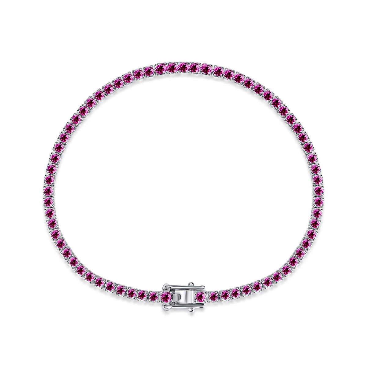 [ROYAL]Dazzling Colorful Round Cut Daily Bracelet