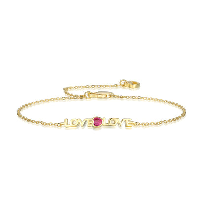 [ROYAL]Romantic Heart Shape Lover Bracelet