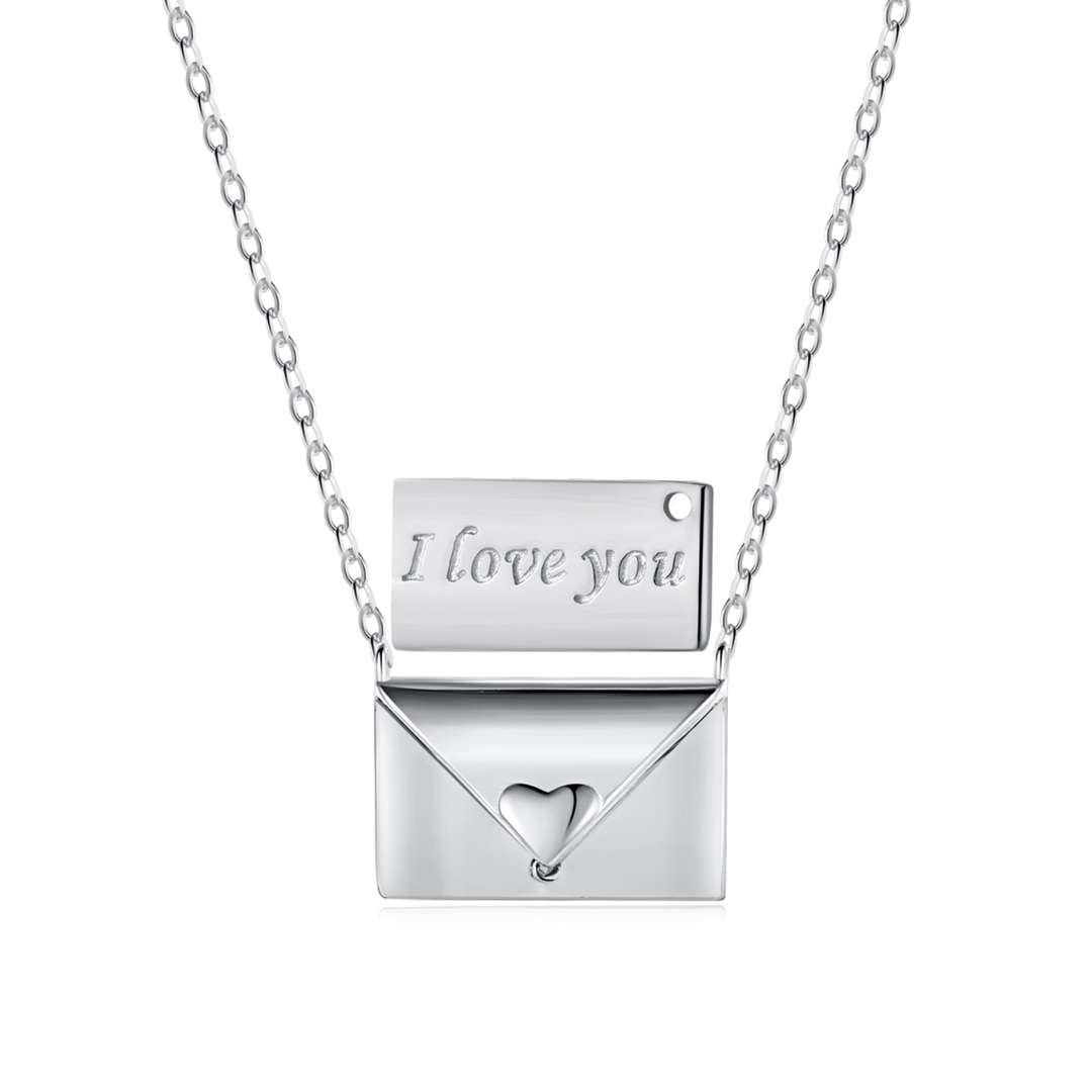 [ROYAL]Envelope Heart Shape Mother's Day Necklace