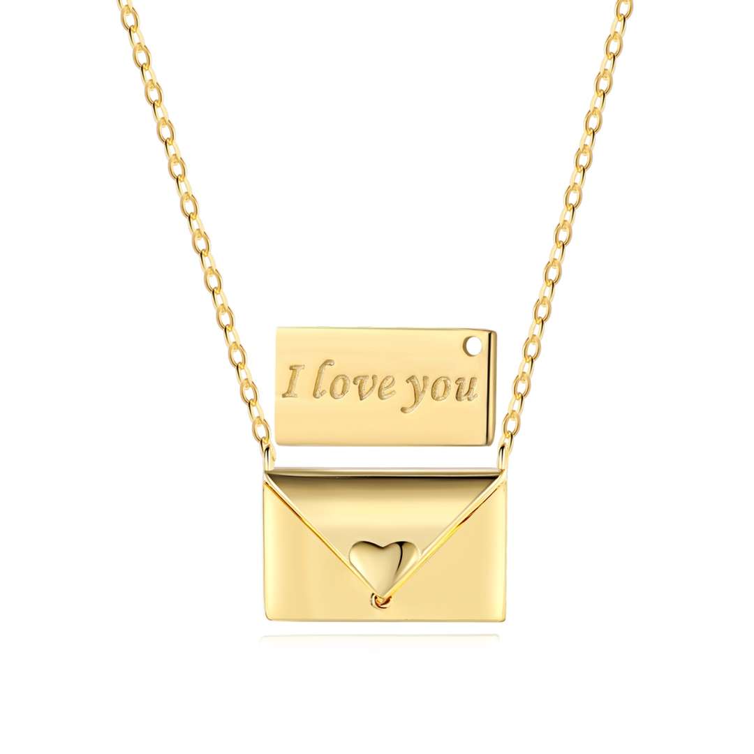 [ROYAL]Envelope Heart Shape Mother's Day Necklace