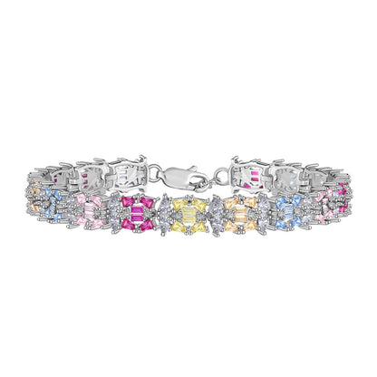 [ROYAL]Delicate Colorful Multi Cut Party Bracelet