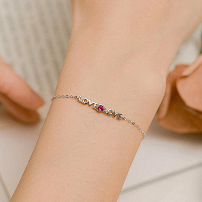 [ROYAL]Romantic Heart Shape Lover Bracelet