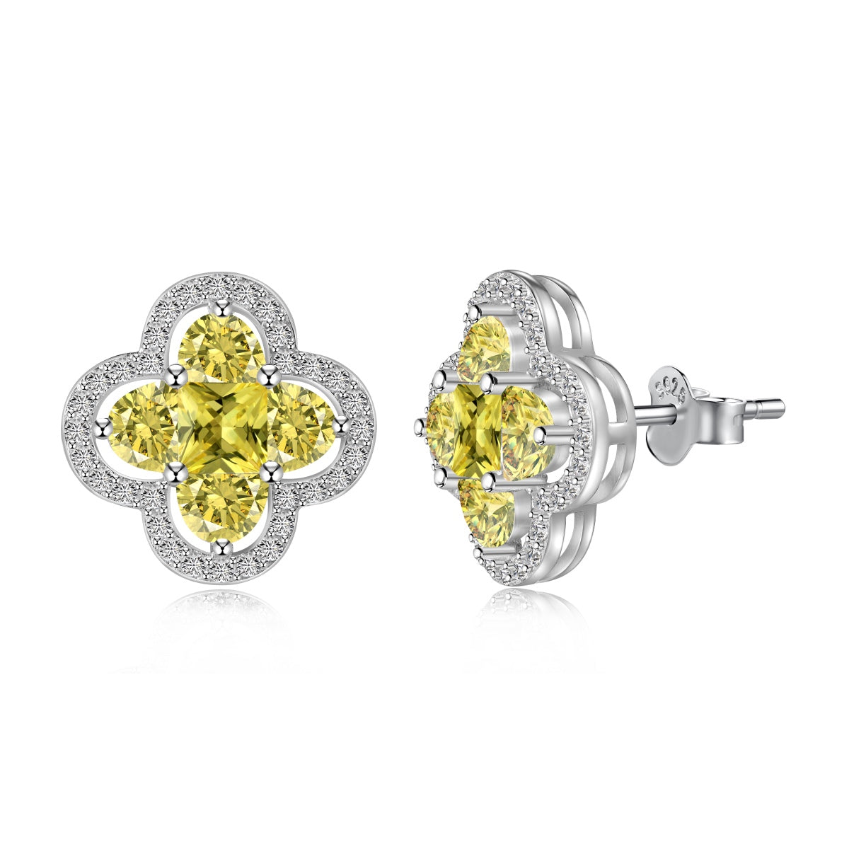 [ROYAL]Lucky Four-Leaf Clover Exquisite Earrings